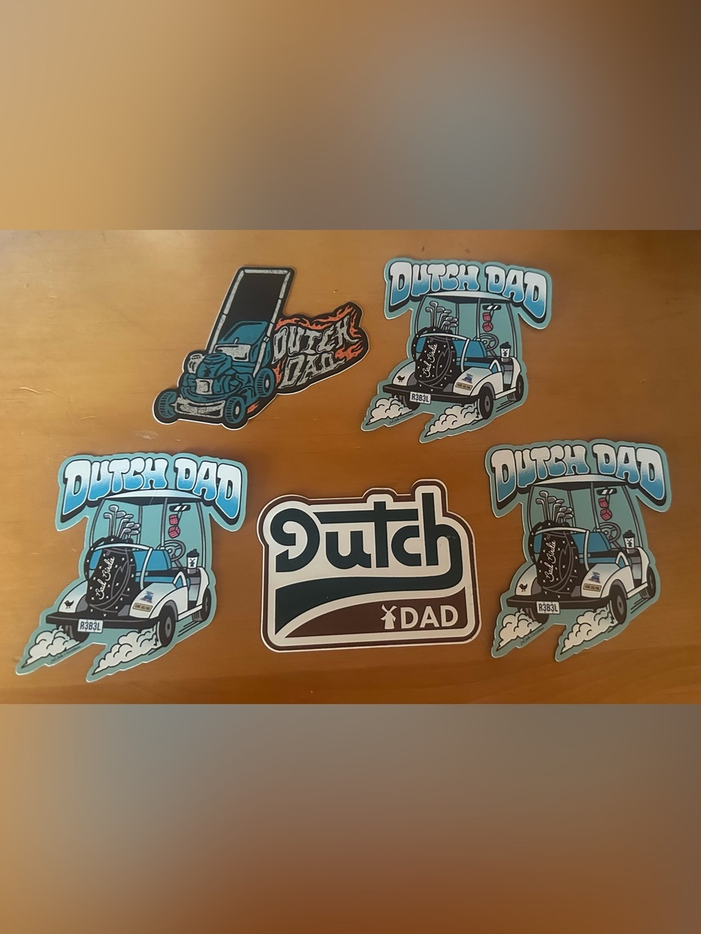 Dutch Bros Dutch Dad Sticker lot of 5